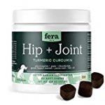 Hip + Joint Dog Supplement, Joint Support for Dogs with Glucosamine Chondroitin and MSM, Joint Care and Health Support Chewy Dog Treats, 90 Soft Chews – Fera Pet