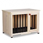 Lovupet Wooden Portable Foldable Pet Crate Indoor Outdoor Dog Kennel Pet Cage with Tray (33.2″ L x 20″ W x 24″ H)