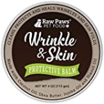 Raw Paws Natural Wrinkle Balm for Dogs, 4-oz – Dog Wrinkle Cream for Face French Bulldog, Pug, Frenchie – Skin Fold Care for Dogs – Dog Wrinkle Care Wax, Tail Pocket Cleaner – Wrinkle Paste for Dogs