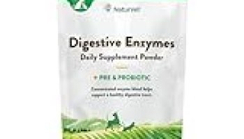 NaturVet – Digestive Enzymes – Plus Probiotics & Prebiotics – Helps Support Diet Change & A Healthy Digestive Tract – for Dogs & Cats – 10 oz Powder