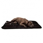 Furhaven Pet Dog Bed Heating Pad – ThermaNAP Quilted Plush Velvet Insulated Thermal Self-Warming Pet Bed Mat for Dogs and Cats, Espresso, Large