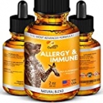 Allergy Immune Supplement for Dogs & Cats – Dog Itch Relief – Dog Skin and Coat Supplement – Allergy Relief for Dogs – Cat Allergy & Dog Allergy – Dog Skin Soother and Breeds (2 Oz)