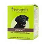 Herbsmith Glimmer – Dog Healthy Skin and Coat + Dog Treatment for Dry Itchy Skin – Omega-3 Supplement for Dogs – 60ct Large Chews