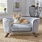 Enchanted Home Pet Grey Romy Pet Sofa, 26.5″ L X 16″ W X 12″ H, Small