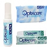 OptixCare Dog and Cat Eye Care Bundle-1 Tube of Sterile Eye Lube, 20g, 1 Bottle of pH Balanced Eye Cleaner, 100ml, 1 Pack of pH Balanced Eye Cleaning Wipes (50 count)