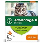 Advantage II 2-Dose Flea Treatment and Prevention for Small Cats, 5-9 Pounds