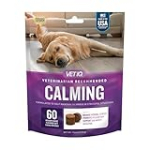 VetIQ Calming Support Supplement for Dogs, Calming Chews Help Manage Stress and Promote Relaxation, Anxiety Relief for Dogs, Made in The USA, 60 Count