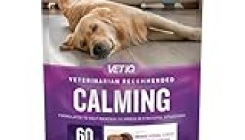 VetIQ Calming Support Supplement for Dogs, Calming Chews Help Manage Stress and Promote Relaxation, Anxiety Relief for Dogs, Made in The USA, 60 Count