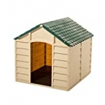 Starplast Green / Beige Large Dog House/Kennel