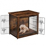 DWANTON Dog Crate Table , Wooden Crate End Table, Dog Furniture, Indoor Pet Crate Dog Kennel Side Table, Bed Nightstand, Small, 27.2″ L x 20.1″ W x 23.6″ H