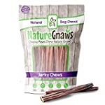 Nature Gnaws Junior Jerky Sticks for Dogs – Premium Natural Beef Gullet Bones – Simple Single Ingredient Tasty Dog Chew Treats – Rawhide Free – 5-6 Inch (15 Count)