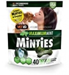 VetIQ Minties Dog Dental Bone Treats, Dental Chews for Dogs, (Perfect for Tiny / Small Dogs under 40 lbs), 40 Treats