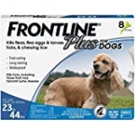 FRONTLINE Plus Flea and Tick Treatment for Dogs (Medium Dog, 23-44 Pounds, 8 Doses)