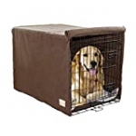 My Doggy Place Ultra Absorbent Microfiber Chenille Medium Dog Crate Cover for Pets, Premium, Durable, Washable Kennel Protector Privacy Shield (42 x 30 x 28, Brown)