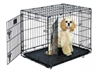 Life Stages LS-1630DD Double Door Folding Crate for Medium Dogs(26 – 40lbs)