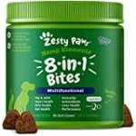 Zesty Paws 8-in-1 Bites for Dogs + Hemp Seed, 90 Count (Packaging May Vary)