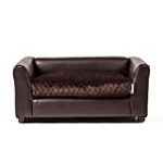 Keet Fluffly Deluxe Pet Bed Sofa Chocolate Medium