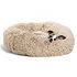 Furhaven Pet Dog Bed – Deluxe Orthopedic Two-Tone Plush and Suede L Shaped Chaise Lounge Living Room Corner Couch Pet Bed with Removable Cover for Dogs and Cats, Espresso, Jumbo