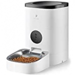 PETLIBRO Automatic Cat Feeder, 2.4G WiFi Enabled Smart Food Dispenser with Stainless Steel Food Bowl for Dry Food, APP Control and Up to 10 Meals Per Day 10s Voice Recorder (4L)