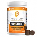 PROGILITY Hip Joint Soft Chews for Dogs with Organic Tumeric 90ct, Brown (VP90HJ)