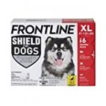 FRONTLINE Shield for Dogs Flea & Tick Treatment, 81-120 lbs, 6ct