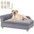 Codi Dog Bed for Couch – Calming Dog Beds for X-Large Dogs, Fluffy Plush Bed for Pets, Anti Anxiety Dog Bed with Removable Washable Cover for Dogs and Cats, Dark Grey, 45x37x6 inches