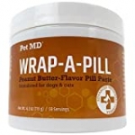 Pet MD Wrap A Pill Peanut Butter Flavored Pill Paste for Dogs – Make a Pocket to Hide Pills and Medication for Pets – 59 Servings