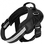 Bolux Service Dog Harness, Easy On and Off Pet Vest Harness, Reflective Breathable and Easy Adjust Pet Halters with Nylon Handle for Small Medium Large Dogs – No More Pulling, Tugging or Choking