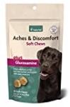 NaturVet – Aches & Discomfort For Dogs – Helps Alleviate Aches & Discomforts – Contains Glucosamine, Boswelia, & White Willow Bark – 30 Soft Chews