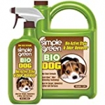 Simple Green Bio Dog Active Stain & Odor Remover – Enzyme Cleaner & Stain Remover for Carpet, Rugs & Fabric – eliminates Urine Odor (32 oz Spray & 1 gal Refill)