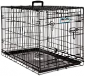 Precision Pet “ProValu,” Double Door Dog Crate, Black, 30 Inch (7011273)