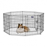 Midwest 552-30DR Exercise Pen, Black, 24X30 In, With Door