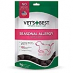 Vet’s Best Seasonal Allergy Soft Chew Dog Supplements | Soothes Dogs Skin Irritation Due to Seasonal Allergies (90 Count)