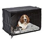 iCrate Dog Crate Starter Kit | 36-Inch Dog Crate Kit Ideal for Medium/Large Dogs (weighing 41 – 70 Pounds) || Includes Dog Crate, Pet Bed, 2 Dog Bowls & Dog Crate Cover