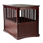Newport Pet Crate End Table (24″ H, Espresso)