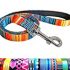 Dogline Biothane Translucent Reflective Waterproof Dog Collar Strong Coated Nylon Webbing with Black Hardware Odor- Proof for Easy Care Clean Fits Small Medium or Large Dogs – Orange 3/4″W x 12″-15″ L