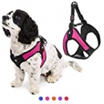 Gooby Escape Free Easy Fit Harness – Hot Pink, Small – No Pull Step-in Patented Small Dog Harness with Quick Release Buckle – Perfect On The Go No Pull Harness for Small Dogs or Medium Dog Harness