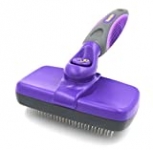 Hertzko Self Cleaning Slicker Brush – Gently Removes Loose Undercoat, Mats and Tangled Hair – Your Dog or Cat Will Love Being Brushed with The Grooming Brush