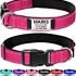 Country Brook Design – Martingale Heavyduty Nylon Dog Collar – Red – Large