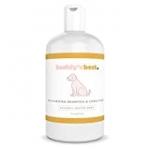 Buddy’s Best, Natural Dog Shampoo and Conditioner in One – Hypoallergenic, Oatmeal Shampoo for Dogs with Sensitive Skin, Coconut Vanilla Bean – 16 Oz, Moisturizing Dog Wash